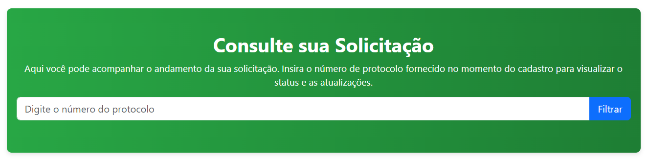 Consulta de solicitação